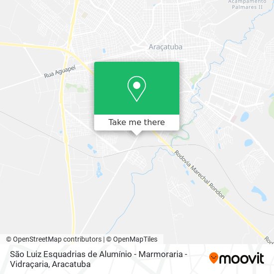 São Luiz Esquadrias de Alumínio - Marmoraria - Vidraçaria map