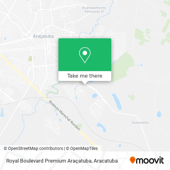Royal Boulevard Premium Araçatuba map