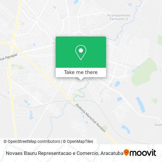 Novaes Bauru Representacao e Comercio map