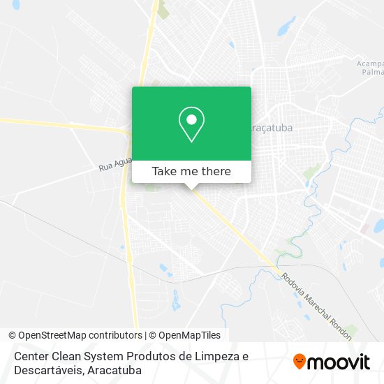 Mapa Center Clean System Produtos de Limpeza e Descartáveis