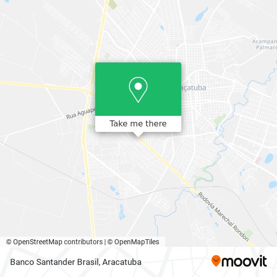 Banco Santander Brasil map