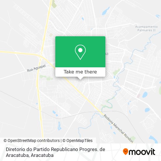 Diretorio do Partido Republicano Progres. de Aracatuba map