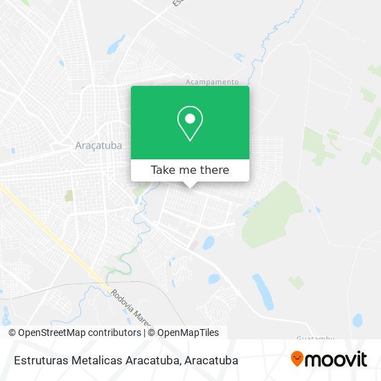 Estruturas Metalicas Aracatuba map