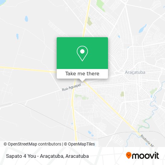 Sapato 4 You - Araçatuba map