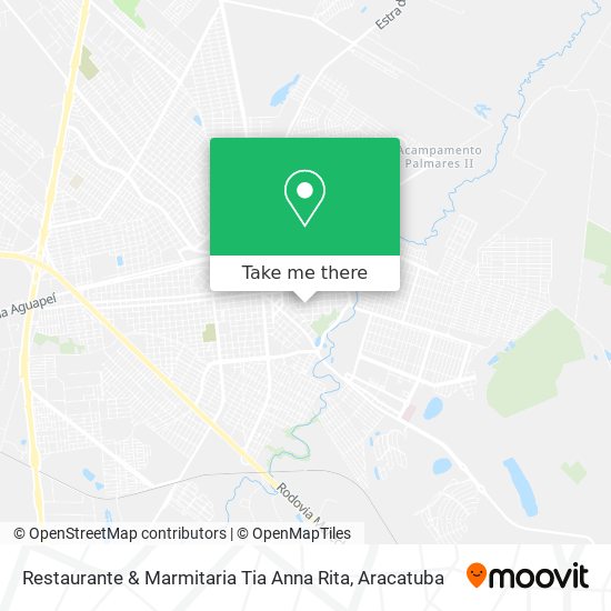 Mapa Restaurante & Marmitaria Tia Anna Rita