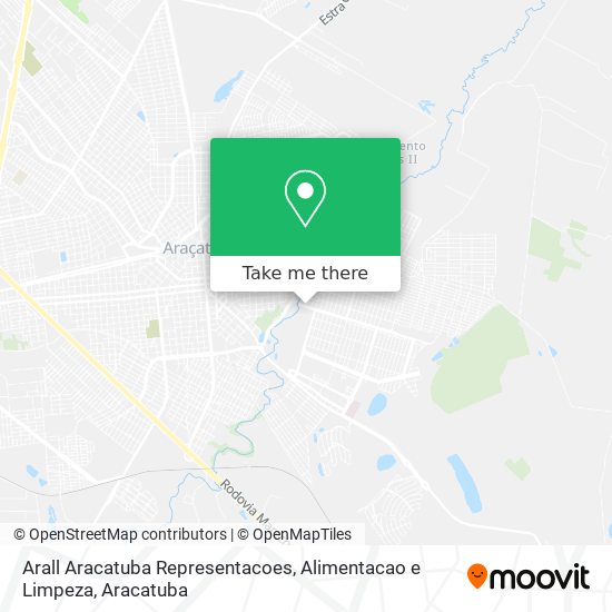 Arall Aracatuba Representacoes, Alimentacao e Limpeza map