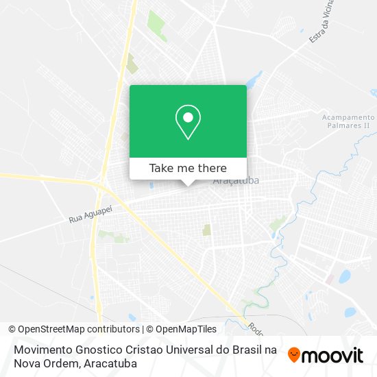 Movimento Gnostico Cristao Universal do Brasil na Nova Ordem map