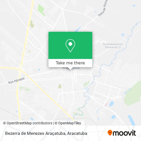 Bezerra de Menezes Araçatuba map