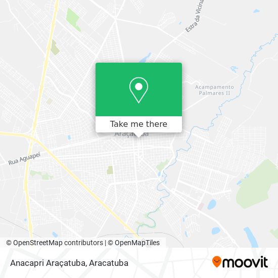 Anacapri Araçatuba map