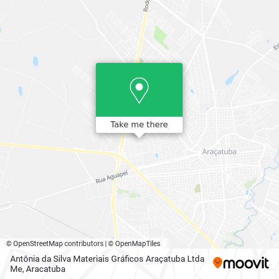 Mapa Antônia da Silva Materiais Gráficos Araçatuba Ltda Me
