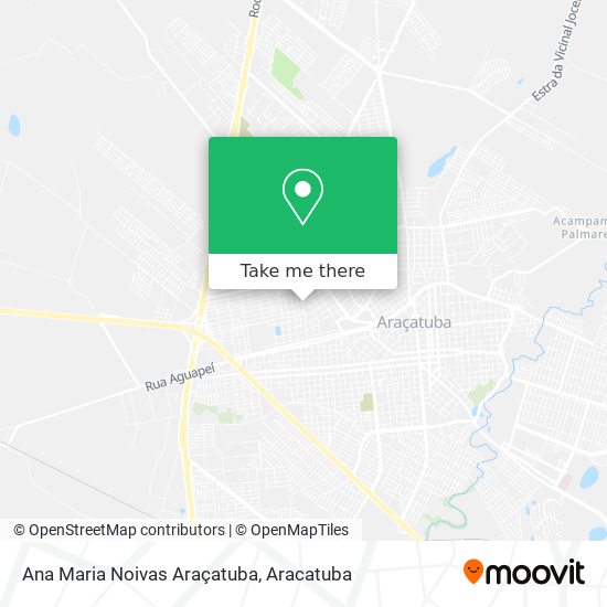 Ana Maria Noivas Araçatuba map