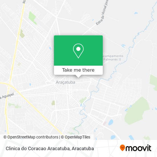 Clinica do Coracao Aracatuba map
