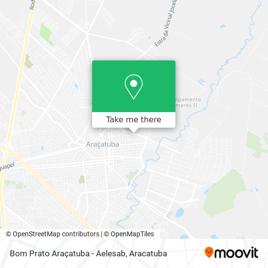 Mapa Bom Prato Araçatuba - Aelesab
