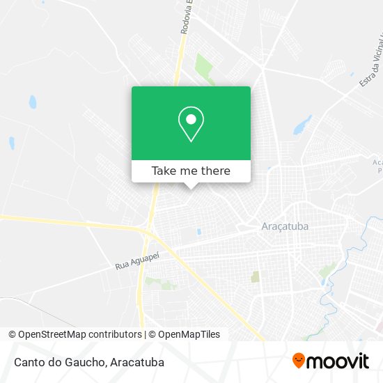 Mapa Canto do Gaucho