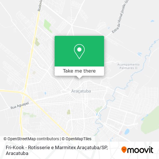 Mapa Fri-Kook - Rotisserie e Marmitex Araçatuba / SP