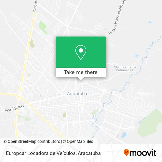 Mapa Europcar Locadora de Veículos