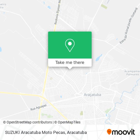 Mapa SUZUKI Aracatuba Moto Pecas