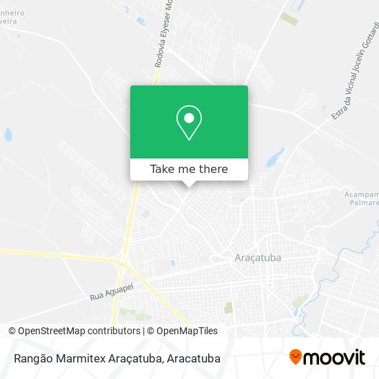 Rangão Marmitex Araçatuba map