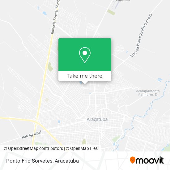 Ponto Frio Sorvetes map