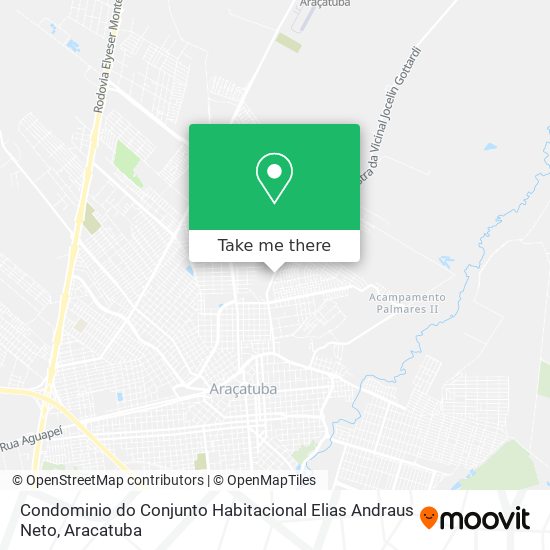 Mapa Condominio do Conjunto Habitacional Elias Andraus Neto