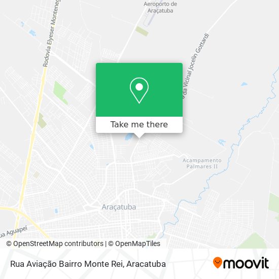 Rua Aviação Bairro Monte Rei map