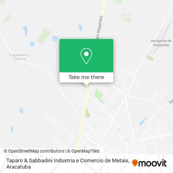 Mapa Taparo & Sabbadini Industria e Comercio de Metais