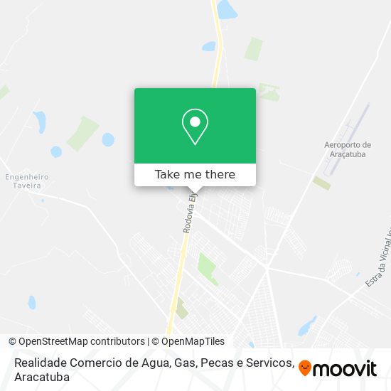 Realidade Comercio de Agua, Gas, Pecas e Servicos map