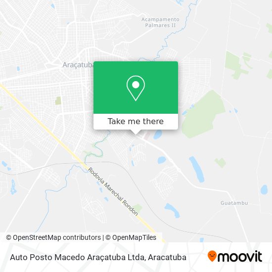 Auto Posto Macedo Araçatuba Ltda map