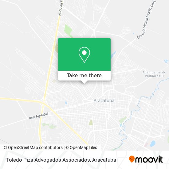 Mapa Toledo Piza Advogados Associados