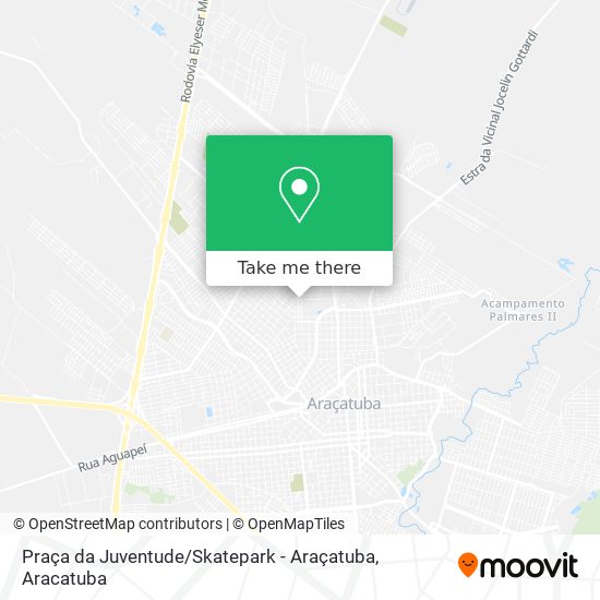 Praça da Juventude / Skatepark - Araçatuba map