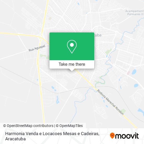 Harmonia Venda e Locacoes Mesas e Cadeiras map