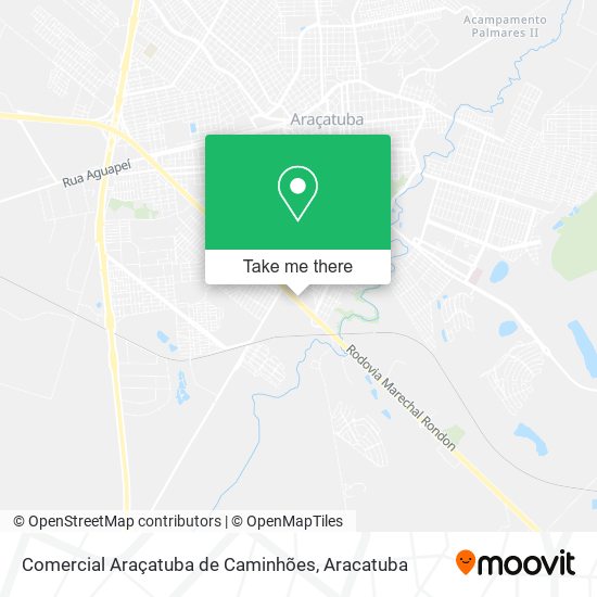 Comercial Araçatuba de Caminhões map