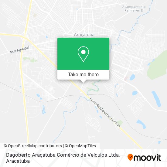 Dagoberto Araçatuba Comércio de Veículos Ltda map