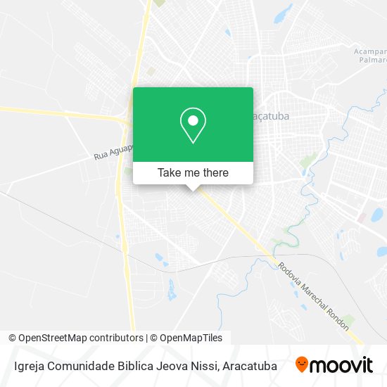 Mapa Igreja Comunidade Biblica Jeova Nissi