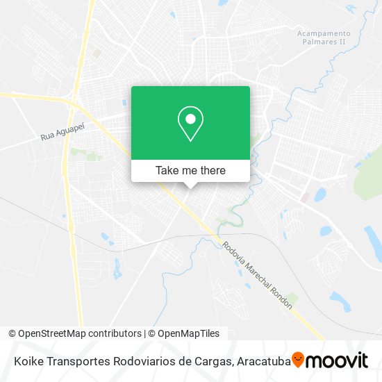 Koike Transportes Rodoviarios de Cargas map
