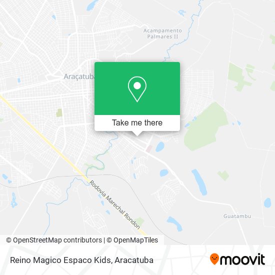 Reino Magico Espaco Kids map