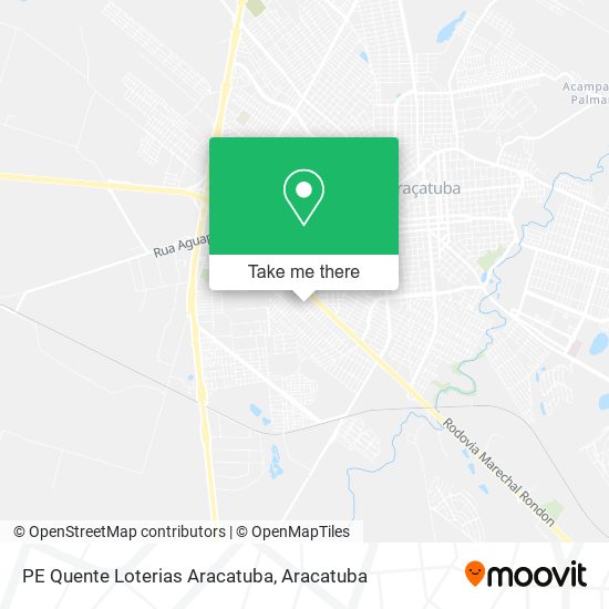 Mapa PE Quente Loterias Aracatuba