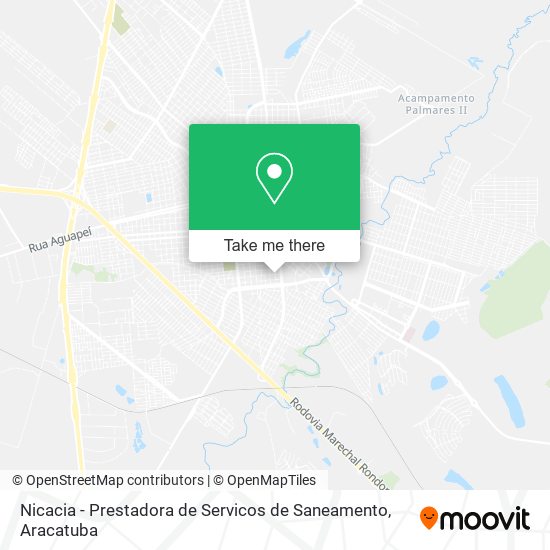 Nicacia - Prestadora de Servicos de Saneamento map