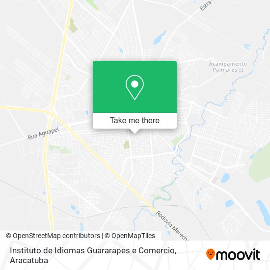 Mapa Instituto de Idiomas Guararapes e Comercio