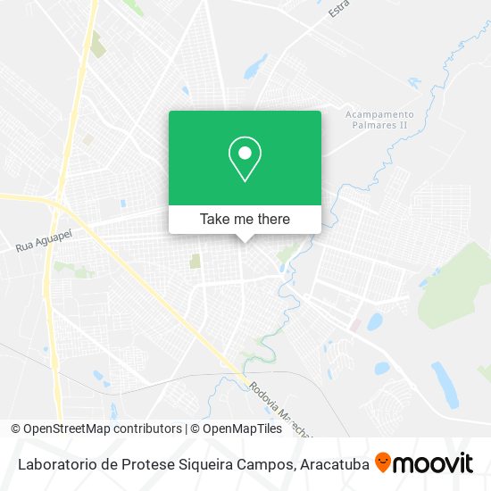 Laboratorio de Protese Siqueira Campos map