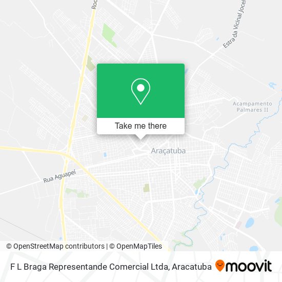 Mapa F L Braga Representande Comercial Ltda