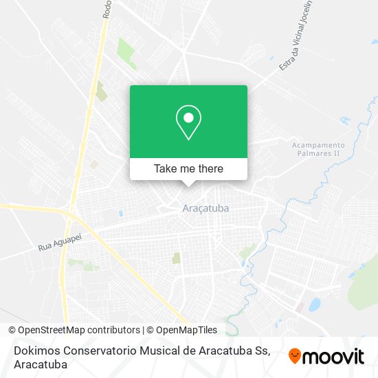 Mapa Dokimos Conservatorio Musical de Aracatuba Ss