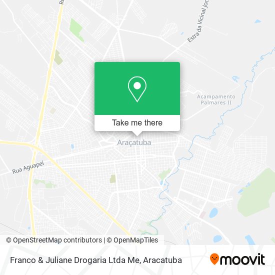 Mapa Franco & Juliane Drogaria Ltda Me