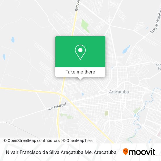 Nivair Francisco da Silva Araçatuba Me map