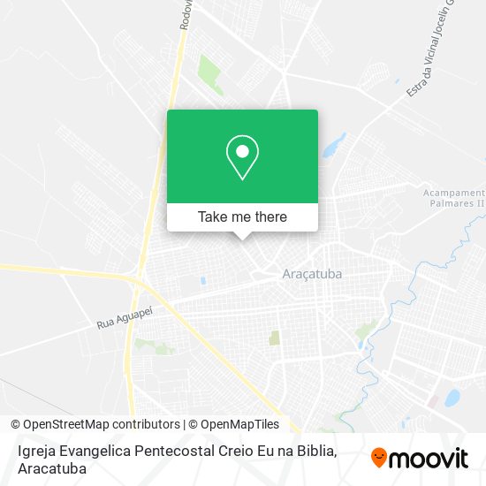 Mapa Igreja Evangelica Pentecostal Creio Eu na Biblia