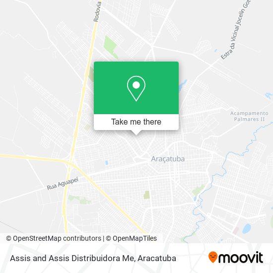 Mapa Assis and Assis Distribuidora Me
