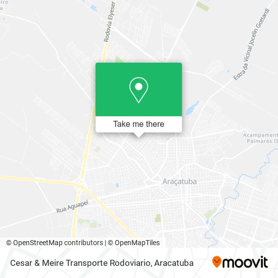 Mapa Cesar & Meire Transporte Rodoviario