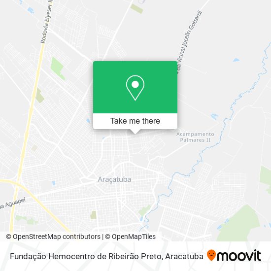 Fundação Hemocentro de Ribeirão Preto map