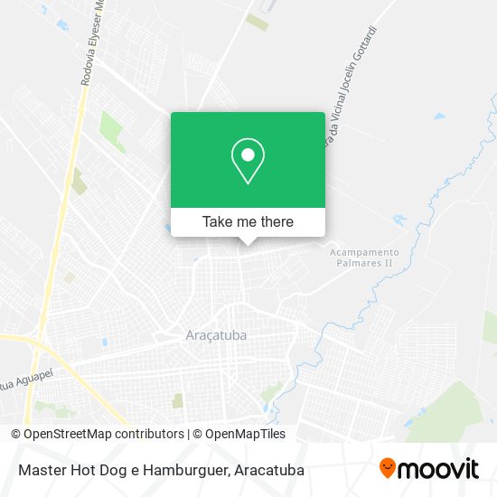 Mapa Master Hot Dog e Hamburguer