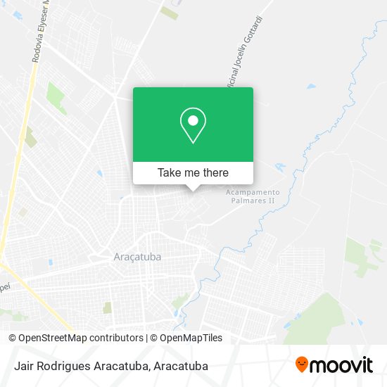 Jair Rodrigues Aracatuba map